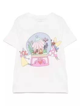 Футболка с иллюстрацией Stella McCartney Kids, белый