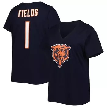 Футболка с именем и номером Fanatics Branded Chicago Bears, нави