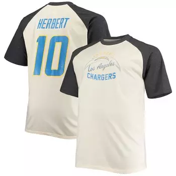 Футболка с именем и номером Fanatics Branded Los Angeles Chargers, серый