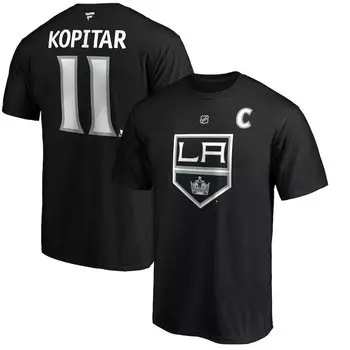 Футболка с именем и номером Fanatics Branded Los Angeles Kings, черный