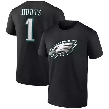 Футболка с именем и номером Fanatics Branded Philadelphia Eagles, черный