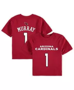 Футболка с именем и номером игрока Kyler Murray Cardinal Arizona Cardinals Mainliner для девочек и мальчиков дошкольного возраста Outerstuff, красный