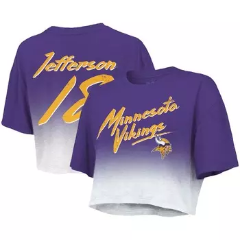 Футболка с именем и номером Majestic Threads Minnesota Vikings, фиолетовый