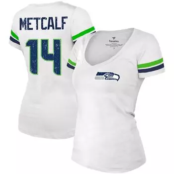 Футболка с именем и номером Majestic Threads Seattle Seahawks, белый