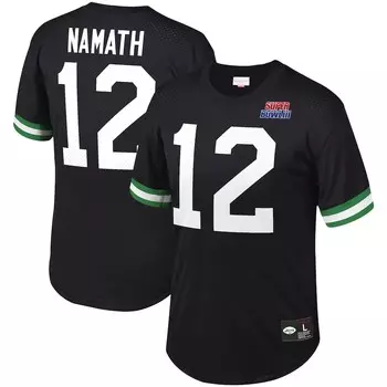 Футболка с именем и номером Mitchell & Ness New York Jets, черный