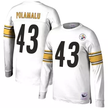 Футболка с именем и номером Mitchell & Ness Pittsburgh Steelers, белый
