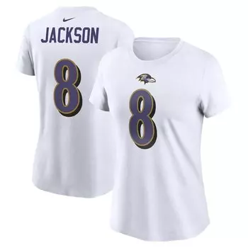 Футболка с именем и номером Nike Baltimore Ravens, белый