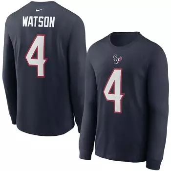 Футболка с именем и номером Nike Houston Texans, нави