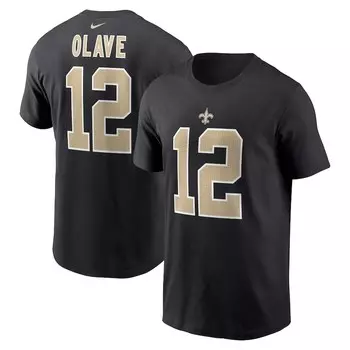 Футболка с именем и номером Nike New Orleans Saints, черный