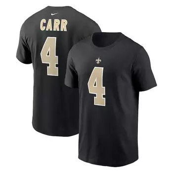 Футболка с именем и номером Nike New Orleans Saints, черный