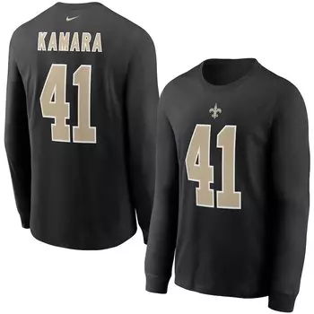 Футболка с именем и номером Nike New Orleans Saints, черный