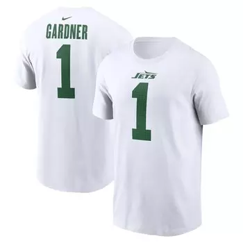 Футболка с именем и номером Nike New York Jets, белый