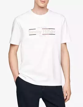 Футболка с интерлоком Icon Tommy Hilfiger, белый