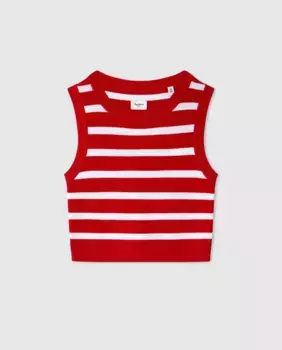 Футболка с ирис для девочек Pepe Jeans, красный