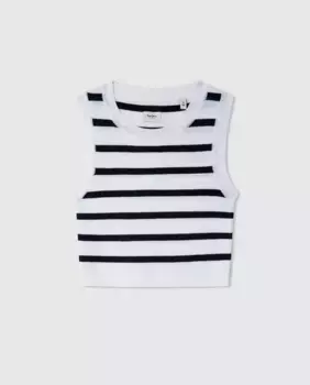 Футболка с ирис для девочек Pepe Jeans, тёмно-синий