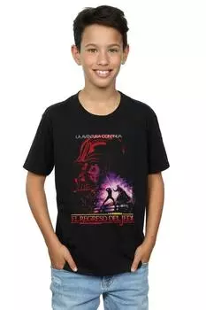 Футболка с испанским плакатом «Возвращение джедая» Star Wars, черный