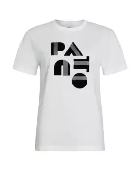 Футболка S из джерси с логотипом Patou, белый