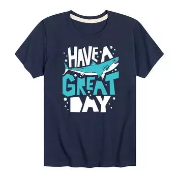 Футболка с изображением акулы «Have a Great Day» для мальчиков 8–20 лет Licensed Character