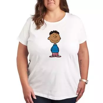 Футболка с изображением американского флага от Peanuts Franklin Licensed Character, белый