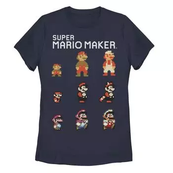 Футболка с изображением эволюции персонажа Nintendo Mario для юниоров Licensed Character