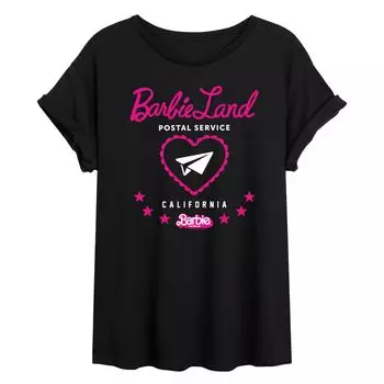 Футболка с изображением Барби для юниоров: The Movie Postal Service Licensed Character, черный