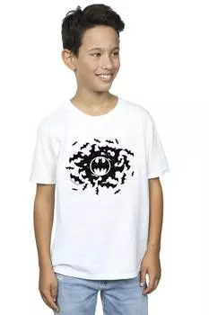 Футболка с изображением Бэтмена и летучей мыши DC Comics, белый