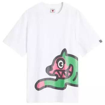 Футболка с изображением бегущей собаки Jumbo Icecream, белый