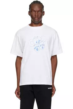 Футболка с изображением белого монстра We11done