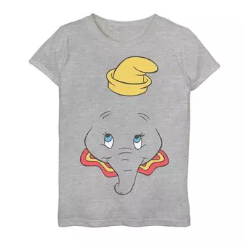 Футболка с изображением большого лица Disney's Dumbo Girls 7–16 Disney