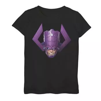 Футболка с изображением большого лица для девочек 7–16 лет Marvel Fantastic Four Galactus Zoom Marvel