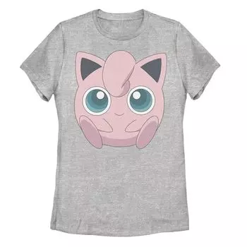 Футболка с изображением большого лица Pokmon Jigglypuff для юниоров Licensed Character