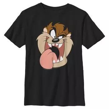Футболка с изображением большого лица «Таз» Looney Tunes для мальчиков 8–20 лет Licensed Character