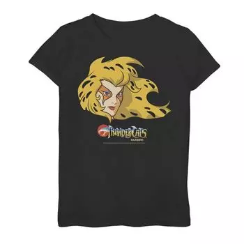Футболка с изображением большого лица ThunderCats Cheetara для девочек 7–16 лет Licensed Character