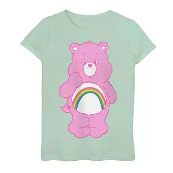 Футболка с изображением Care Bears Cheer Bear Jumbo для девочек 7–16 лет Licensed Character