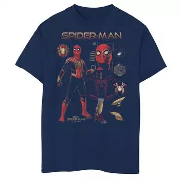 Футболка с изображением Человека-Паука Marvel Spider-Man No Way Home Spidey для мальчиков 8–20 лет Licensed Character