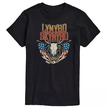 Футболка с изображением черепа Big & Tall Lynyrd Skynyrd Licensed Character, черный
