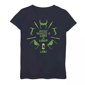 Футболка с изображением цитаты Локи для девочек 7–16 лет Marvel Loki Marvel