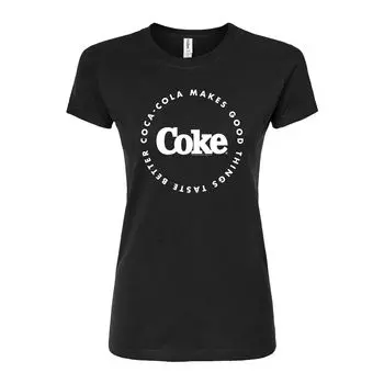 Футболка с изображением Coca-Cola Taste Better для юниоров Licensed Character, черный