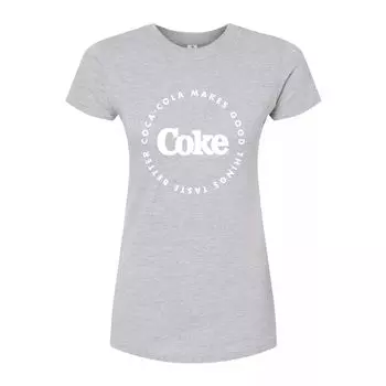 Футболка с изображением Coca-Cola Taste Better для юниоров Licensed Character, серый