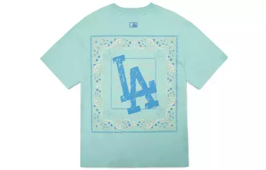 Футболка с изображением цветка кешью унисекс мятно-зеленого цвета Mlb, мятно-зеленый