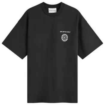 Футболка с изображением цветка лотоса Mki Mki Miyuki-Zoku, черный