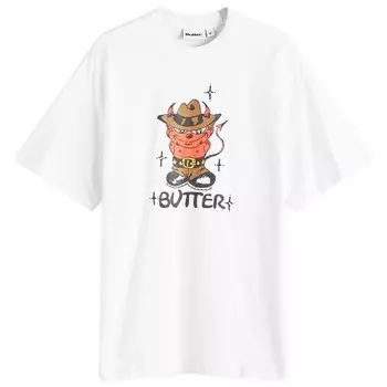 Футболка с изображением дьявола Butter Goods, белый