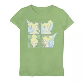 Футболка с изображением Диснея «Питер Пэн» для девочек 7–16 лет с выражениями Тинкер Белл в стиле поп-арт Disney