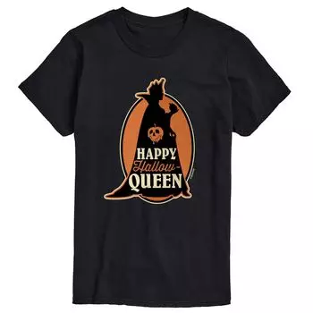 Футболка с изображением Disney's Villains Big & Tall Happy Hallow Queen Licensed Character, черный