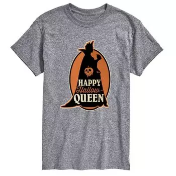 Футболка с изображением Disney's Villains Big & Tall Happy Hallow Queen Licensed Character, серый