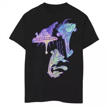 Футболка с изображением Ed, Edd и Eddy Trippy Laughing Headshots для мальчиков 8–20 лет Licensed Character