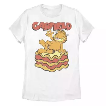 Футболка с изображением еды Garfield King of Lasagna для юниоров Licensed Character