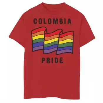 Футболка с изображением флага Gonzales Colombia Pride для мальчиков Licensed Character