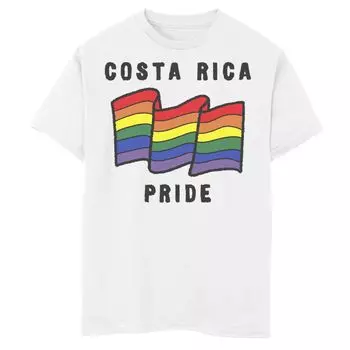 Футболка с изображением флага Gonzales Costa Rico Pride для мальчиков Licensed Character