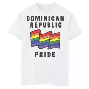 Футболка с изображением флага Gonzales Dominican Republic Pride для мальчиков Licensed Character